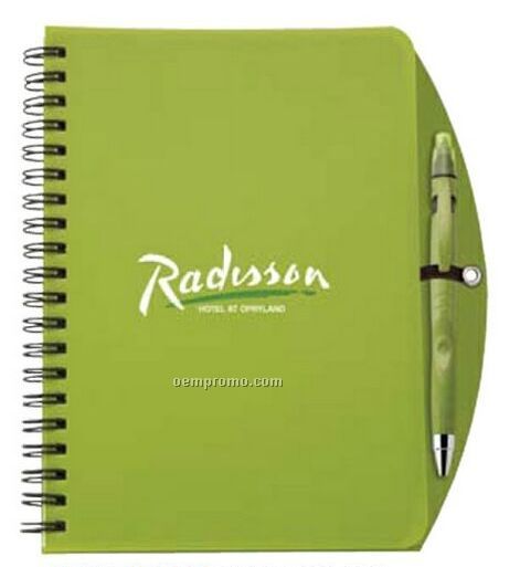 Fame Colorplay Pen & Double Spiral Bound Curved Notebook Combo