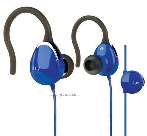 Iluv Ultra Compact In-ear Clips With Volume Control - Blue