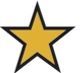 Stock 5-point Star Chenille Patch