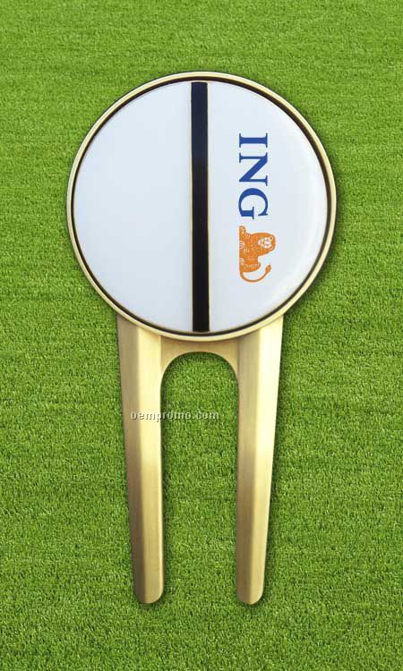 Alignment Ball Marker With Divot Tool