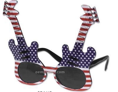 American Guitar Novelty Sunglasses