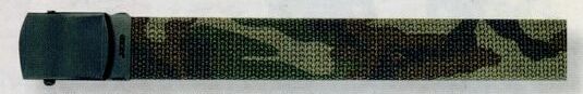 Camouflage/ Olive Green Drab Reversible Military Web Belt (44")