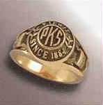 Ladies' 10k Gold Circle Ring With Top And Side Imprint