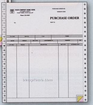 Parchment Purchase Order (3 Part)