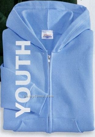 Hanes Youth Comfortblend Full-zip Hooded Sweatshirt (Xs-xl)