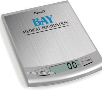 Passo High 22 Lb. Capacity Stainless Steel Digital Scale - Decal