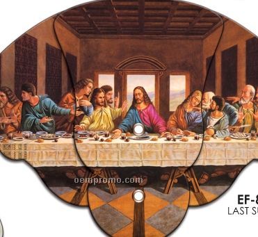 Stock Inspirational Expandable Fans - Last Supper