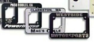Motorcycle Plasti-chrome License Frames