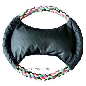 Nylon Frisbee W/Color Cotton Ring (7")
