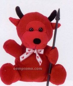 Stock Valentine's Day Stuffed Red Devil Bear
