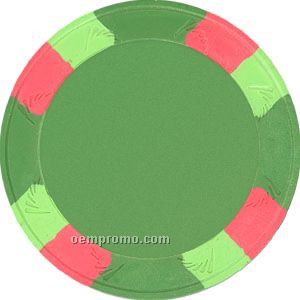Tri Color Real Clay Poker Chip
