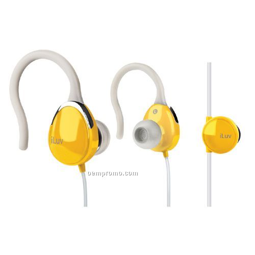 Iluv Ultra Compact In-ear Clips With Volume Control - Yellow