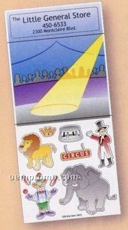 Peel N Play Sticker Sheet W/ Repositionable Circus Scene