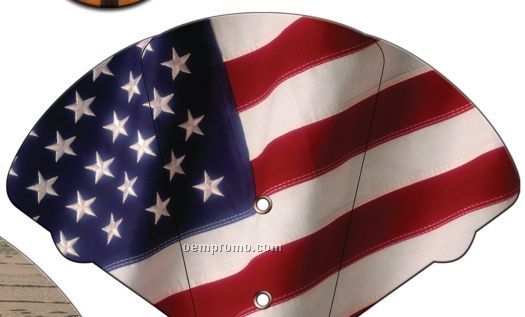 Stock Inspirational Expandable Fans - American Flag