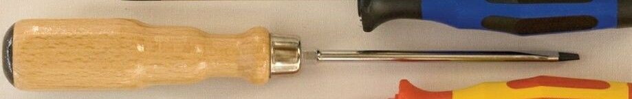Wood Handle Slotted Screwdriver - 1/8