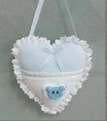 Cotton Velour Heart Baby Cushion