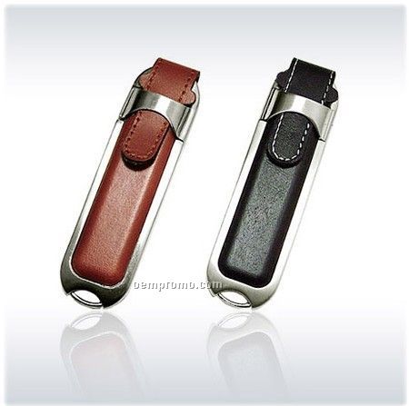 Merengue Brown Leatherette USB Flash Drive (4 Gb)