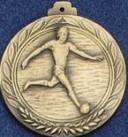 2.5" Stock Cast Medallion (Soccer Player/ Male)