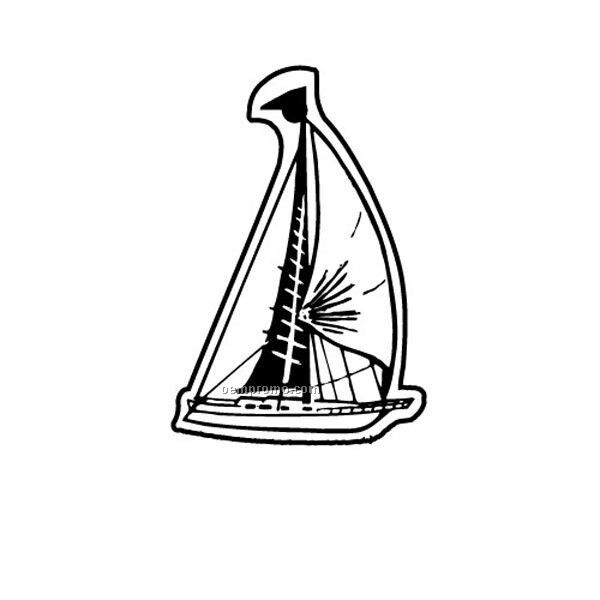 Stock Shape Collection Boat/ Sailboat 1 Key Tag