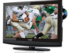 Coby 32" Lcd Hdtv/ Monitor With Slot Load DVD Player