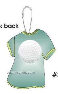 Golf Ball T-shirt Zipper Pull