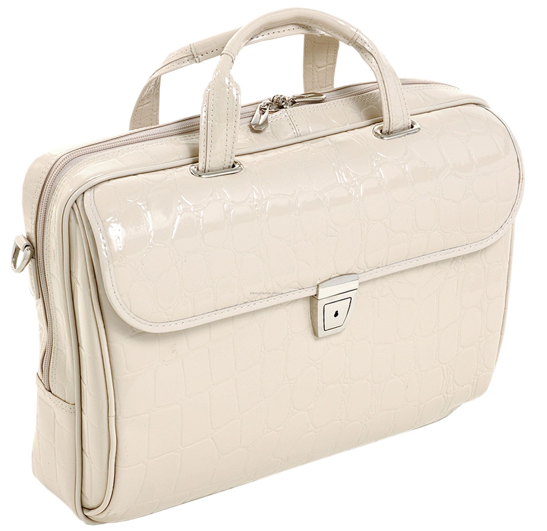 Ignoto Leather Large Ladies' Laptop Brief - Sand