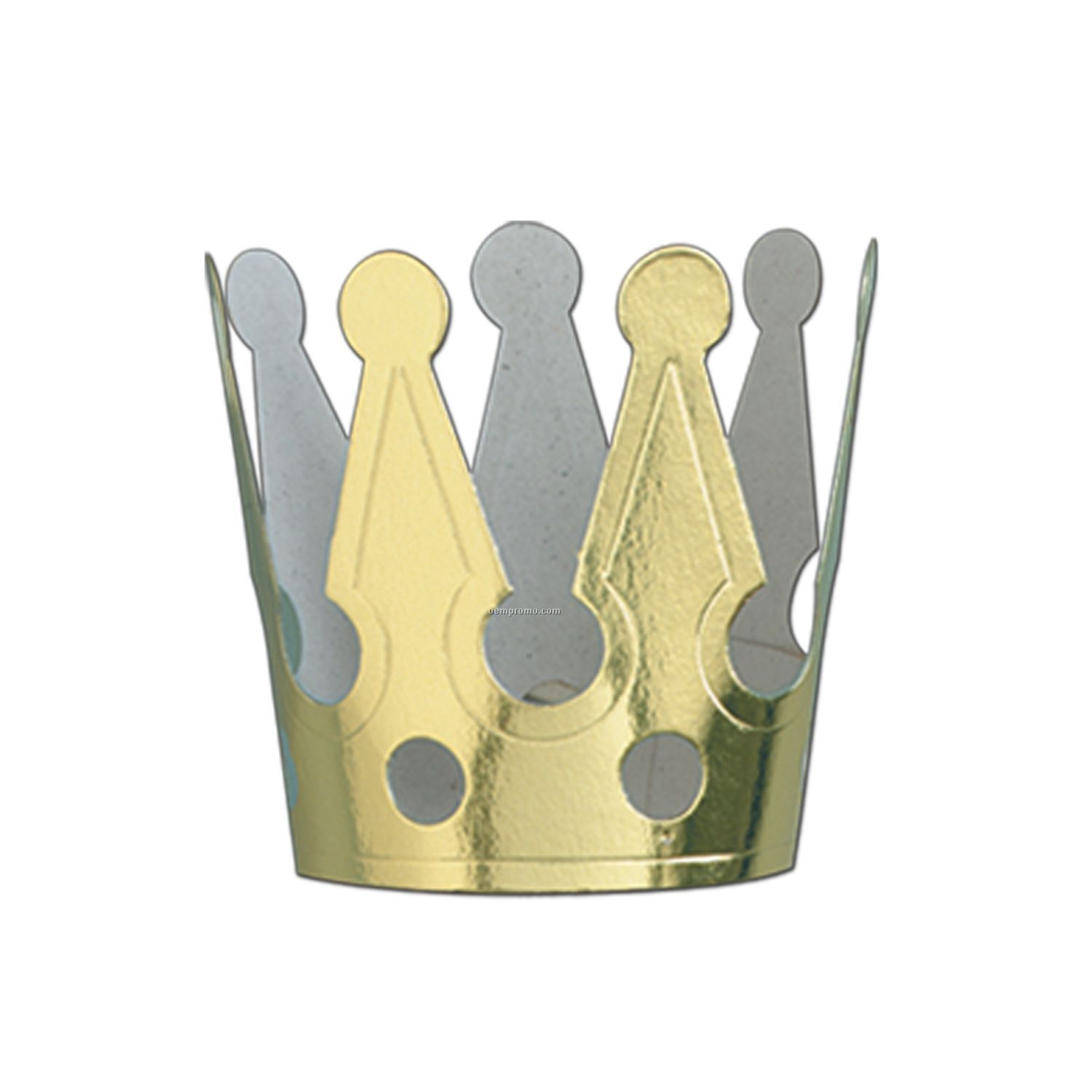 Miniature Gold Foil Crowns W/ Elastic Chin String