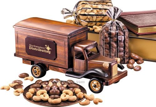 1950's Delivery Truck W/ Chocolate Almonds & Extra Fancy Jumbo Cashews