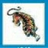 Animals Stock Temporary Tattoo - Crouched Tiger (2"X2")