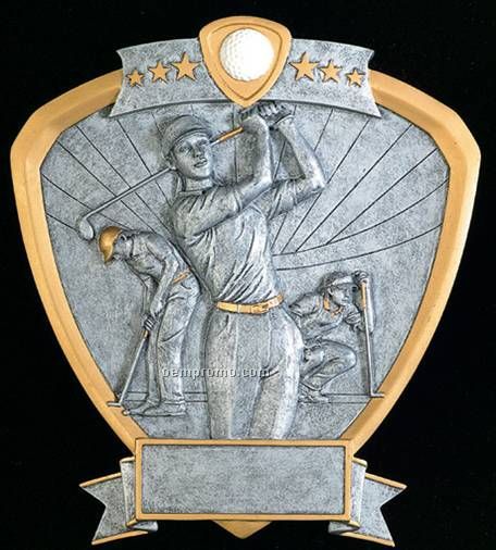 Golf, Female Signature Shields - 8"