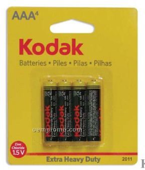 Kodak Extra Heavy Duty AAA 4-pack Batteries