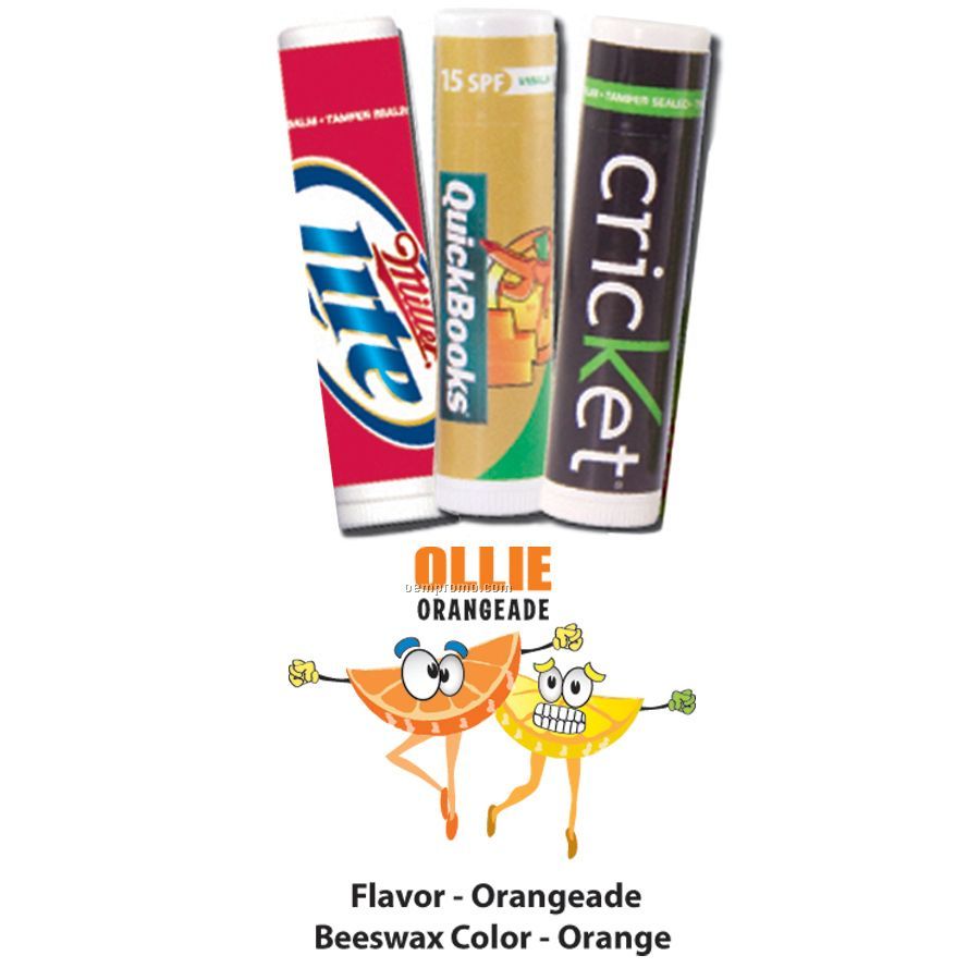 Ollie Orangeade Premium Lip Balm In Clear Tube