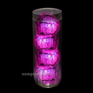 Pink 3-mode Light Up Ice Cubes 4 Pack