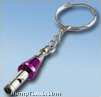 Aluminum Whistle Keychain