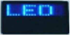 Blue LED Name Tag