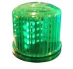 Green Light Up LED Beacon W/ 20 Led's & Remote Control (5"X5")