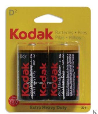 Kodak Extra Heavy Duty D 2-pack Batteries