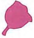 Mylar Confetti Shapes Rose (2")