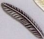 Small Feather Quill Metal Shape Casting
