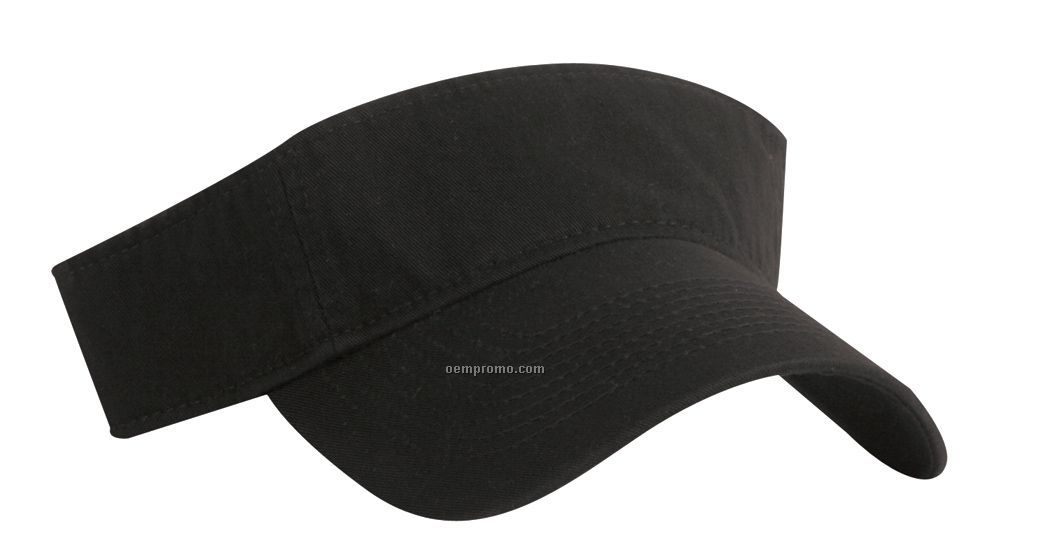 Washed Cotton Twill Visor (Domestic 5 Day Delivery)