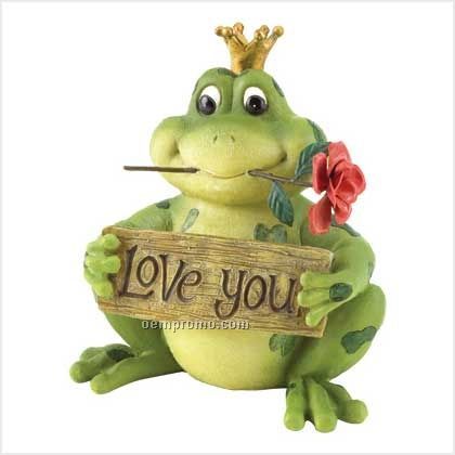 "Love You" Frog Prince Figurine