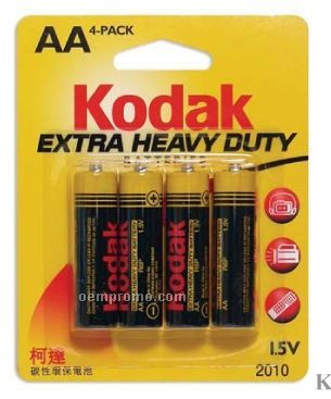 Kodak Extra Heavy Duty AA 4-pack Batteries