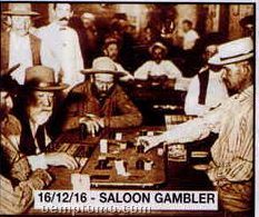 11"X14" Early American Tin Type Print - Saloon Gambler