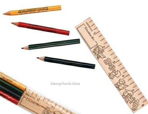 Falcon Color-pack Ruler W/Crayons