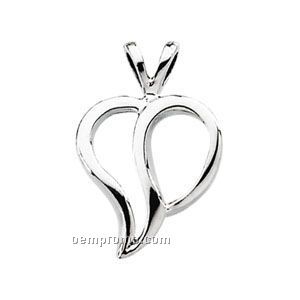 Ladies' 14ky 18-1/2x12 Heart Pendant