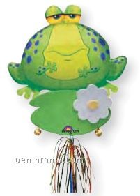 Wanderfuls Jingle Frog Balloon W/ Foil Wand