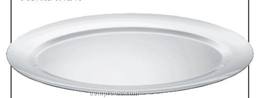 Chef's Secret 19" Surgical Stainless Steel Oval Serving Tray