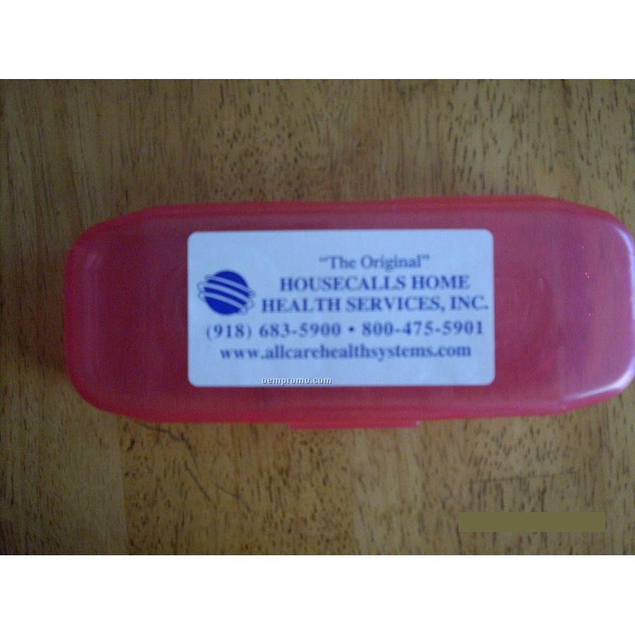 Dental Care Ortho Case Kit W/Toothbrush & Dental Mirror