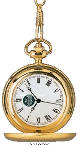 Pedre Tradition Gold Tone Finish Pocket Watch