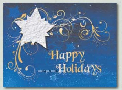 "Yonder Star" Holiday Greeting Card With Star Ornament